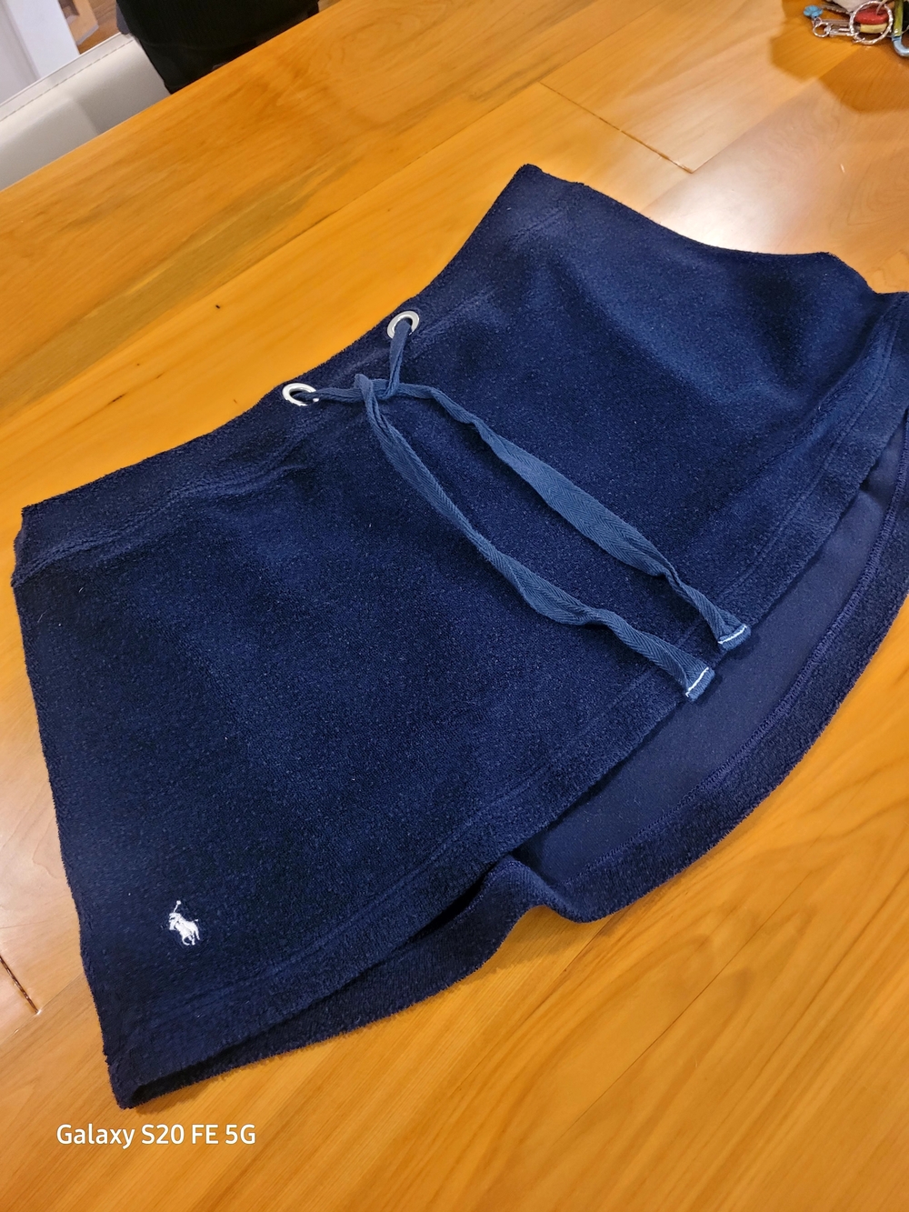 Polo by Ralph Lauren Navy Terry Cloth Skirt